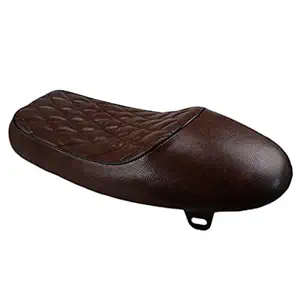 Ecomspace Motorcycle Brown Hump Vintage Retro Cafe Racer Seat Fits for BMW Honda Yamaha Kawasaki