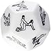 Produktbild Ronamick 2 Stücke Schöne Exotic12 Haltung Spielen Würfel Fetisch Sex Toys Romantik Erotische Craps (Weiß)