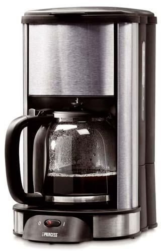 Princess 242111 Kaffeemaschine, 12/14 Tassen, Edelstahl, poliert