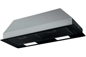 ELICA Jetair Cappa aspirante a incasso 72 cm, colore nero, illuminazione LED, comandi con bottoni - VIERA C BL/A/72 (PRF0187079)