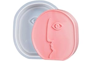 Moules en silicone pour savon fait main Moule à gâteau Moule à gâteau Moule pour bricolage bricolage artisanat moule silicone artisanat artisanat artisanat fabrication de savon artisanal (visage rond)