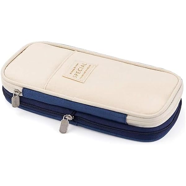 Big Capacity Pencil Case Mäppchen Mit 3 Fächern – Große Stiftebox Für Schule, Büro & Reise