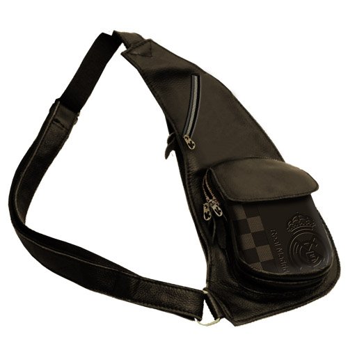 Preisvergleich Produktbild *Exclusiv* Real Madrid Schultertasche umhängetasche Seitentasche 42x19x6cm LEDER LOOK EDEL