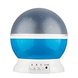 Sternenhimmel Projektor Baby Nachtlicht 360 Grad drehbar Star Projektor Romantische LED Lampe entspannende Stimmung für Bbay, Kinder, Haus, Schlafzimmer, Kinder Zimmer, Hochzeit, Geburtstag, Parteien (Blau) VOSMEP SH34 - 7