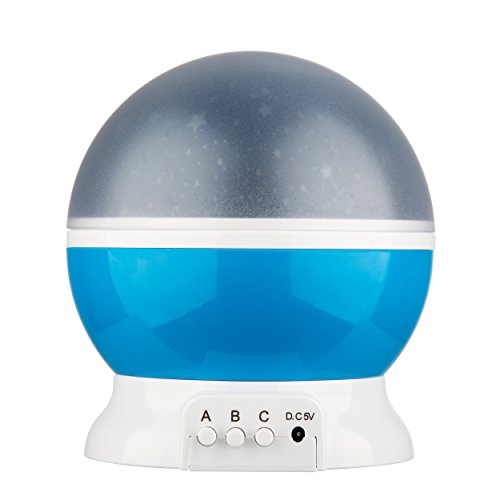 Sternenhimmel Projektor Baby Nachtlicht 360 Grad drehbar Star Projektor Romantische LED Lampe entspannende Stimmung für Bbay, Kinder, Haus, Schlafzimmer, Kinder Zimmer, Hochzeit, Geburtstag, Parteien (Blau) VOSMEP SH34 - 7