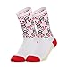 Produktbild CoURTerzsl 1 Paar Outdoor Sport Fahrrad Laufen Unisex Atmungsaktive Reitsocken, Weiß/Rot