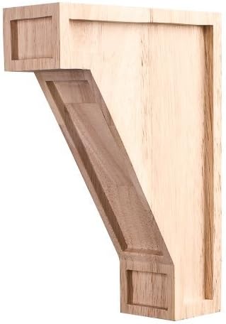 One Pair- Mission Style Arts & Crafts Corbels- 2 x 6 x 8 by Wood Corbels