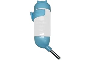 Benixmidart Guinea Pig Water Bottle No Drip, Plastic Hamster Water Bottle with Suspension Clamp, 80ml