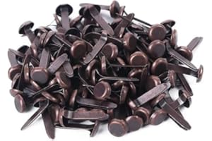 GOWXS 100 mini fermi rotondi in bronzo, per lavori di carta, fai da te, timbratura, scrapbooking, forniture artigianali