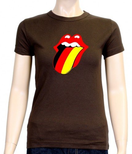 Deutschland T-SHIRT EM 2012 Z-LOGO Fußball Braun GIRLY GR.XL