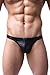 Produktbild Shino Herren Unterwäsche Slip String Tanga Leder Optik Wetlook Farbe Schwarz neu