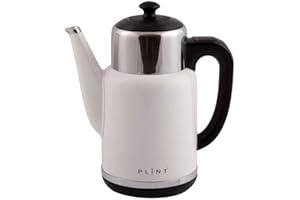 PLINT White Kettle - 1,7 Litre Capacity - Double Wall Hot Water Kettle for Tea and Coffee - Fast Boil - 1500W Cordless Electric Kettle - BPA Free -Dry Protection - Anti Slip 360° Base Kettle