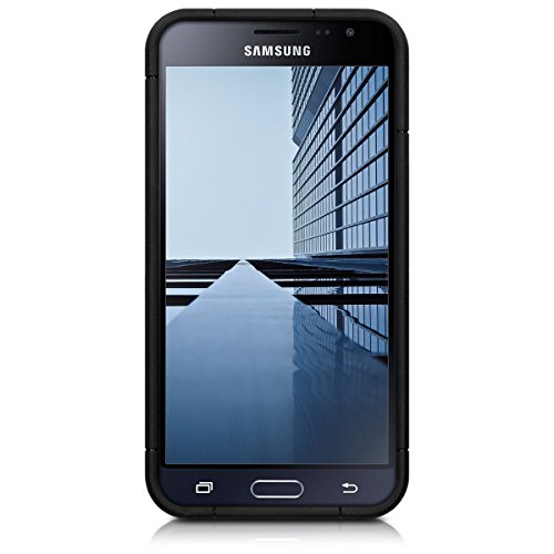 kwmobile HÃ¼lle fÃ¼r Samsung Galaxy J3 (2016) DUOS - HybridhÃ¼lle Dual Case Handy SchutzhÃ¼lle TPU Silikon - Hybrid Cover Tresor Design Dunkelblau Schwarz
