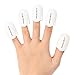 MAKARTT 10Pcs Set White Plastic Nail Art Soak Off Finger Cap Clip UV Gel Polish Remover Wrap Tools
