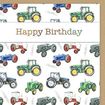 Vintage And Modern Tractor Recycled And Recyclable Wrapping Paper And - View #8