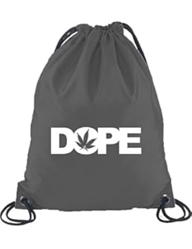 Shirtstreet24, Dope Cannabis, Hanf Blatt Turnbeutel Rucksack Sport Beutel