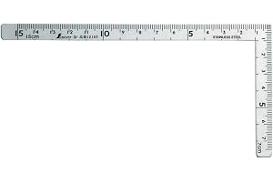 Shinwa 12506 snickarvinkel 150 x 75 mm – av FAMEX – precisionsverktyg snickarvinkelmätare (12103)