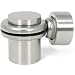 Produktbild com-four® Türfeststeller aus mattiertem Edelstahl, Bodentürstopper mit Magnet, 4,2 x Ø 4 cm (Edelstahl Mattiert - 01 Stück)
