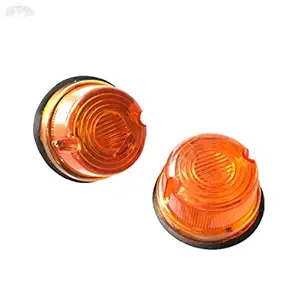 MODIFIED AUTOS FRONT GRILL PARKING INDICATORS YELLOW FOR MAHINDRA THAR/550/540/DI