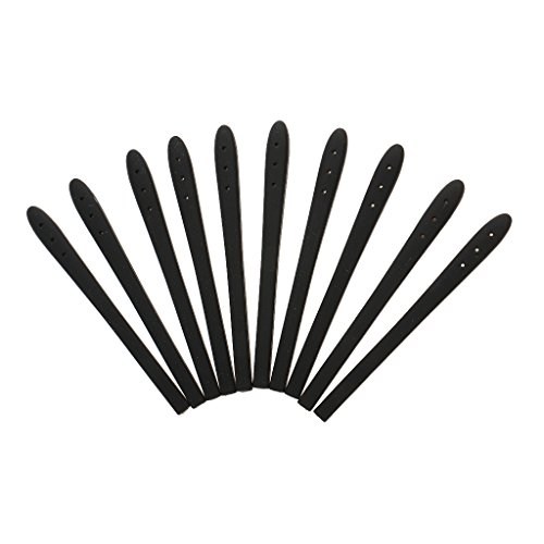 Preisvergleich Produktbild Gazechimp 10 Stück Brillenbügel Silikonschutz Sonnenbrille Sportbrille Lesebrille Optiker Ersatzteile, Schwarz
