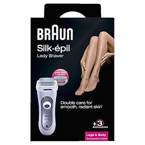 Braun Silk-épil 5 Lady Shaver, 3-in-1 Electric Shaver, Trimmer and Exfoliation System with Trimmer Cap, Wet & Dry , UK 2… - Image 6