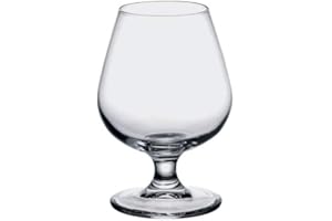 Bormioli Rocco Bicchiere Cognac Globo 3PZ, Vetro, Calice Cognac Globo, 25 centilitri, 3 unità