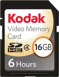 Preisvergleich Produktbild Kodak Full Video SDHC 16GB Speicherkarte mit 6 Stunden Kapazität