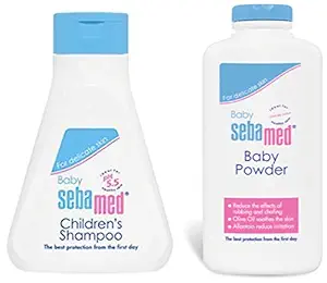 SebaMed Children?s Shampoo (50ml) & Baby Powder, 200g Combo