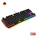 Produktbild DREVO BladeMaster TE Mechanische Gaming-Tastatur Radi-RGB-Hintergrundbeleuchtung, mit USB Kabel, programmierbarer Genius-Knob-88K Deutsche Layout [Taktiler Klickender Gateron Blauer Schalter]