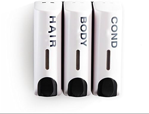 ghzaoyeqi Soap Dispenser/hotel Bathroom Soap Dispenser/ Wall-mounted Stainless Steel Hand-headed Shower Gel Soap Dispenser Bottle/hand Sanitizer Device/Hand Lotion ( Color : White )