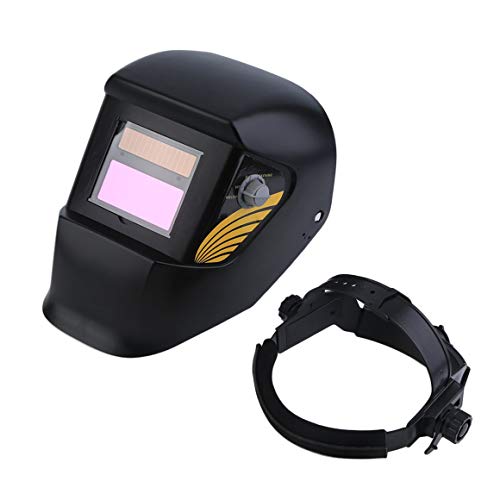 Preisvergleich Produktbild Farrunrstore Automatische Solar Verdunkelung Schweißhelm Schweißmaske Schweißer Kappe Brille Schweißwerkzeug Augenschutz Für Schweißbetrieb (Farbe: schwarz)