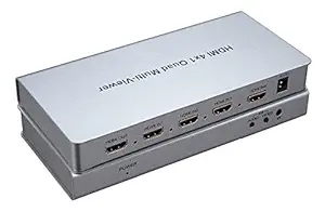 BOXNUBE 4X1 HDMI Multi-Viewer HDMI Quad Screen Real Time Multiviewer with HDMI Seamless Switcher Function Full 1080P and 3D