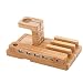 Produktbild Meisijia 4 USB-Ports Bambus Ladestation Telefon-Halter Holz Organizer Tabletten Uhr Ständer Charger
