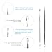 ETEREAUTY Blackhead Remover Tweezers Kit Comedone Extractor Zit Tool - 3 PCS