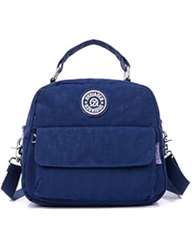 Tiny Chou Umhängetasche mit Handyfach, wasserfest, Nylon, doppellagig, in Bonbonfarben, als Handtasche oder Umhängetasche