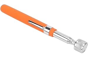 ProBytes Telescopic Magnetic Tool Picker/Finder - Extends to 66 CM / 26 Inch, Lifts 5.5 Lbs / 2.5 Kg max, Retriever Stick, Metal Grabber Wand, Rubber Grip, Garage/DIY Pickup Accessory - Orange