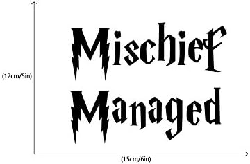 Ecstatic HP Inspired "Mischief Managed" Home Décor Wall/Car/Laptop Decal Sticker [WD018]