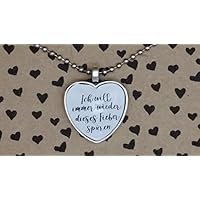 Spruchkette by Perletta 80 cm silberne Kugelkette mit 2,5 cm Herz-Anhänger Ich will immer wieder dieses Fieber spüren Liebe Liebeserklärung Geschenk Valentinstag