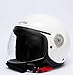 Produktbild Helm exsential Demi jet ex 730 VL weiß glänzend Helmet Helme Casque capacete Scooter Motorrad M