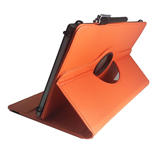 Asus ZenPad 10 Z300C / 10.1 / 25,7 cm Tablet Pc Tasche mit Dreh und Standfunktion + Touch Pen – Orange 360° 10 Zoll - 2