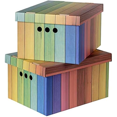 Amazon.co.uk decorative cardboard boxes with lids