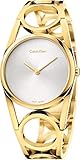 Calvin Klein Damen Digital Quarz Uhr mit Edelstahl Armband K5U2M546