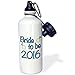 Produktbild statuear Bride to be 2016 blau Aluminium 20 Unze 600 ml Sports Wasser Flasche Geschenk