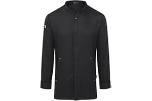 Karlowsky Herren Kochjacke Green-Generation, aus nachhaltigem Material, 72% GRS Certified Recycled Polyester/28% Conventional Cotton