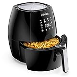 Innsky 5.5L Friteuse sans Huile, friteuse à air Chaude, écran Tactile LCD, Cuisson en Une Touche, Multifonction avec 8 programmes, avec Recette Gratuite