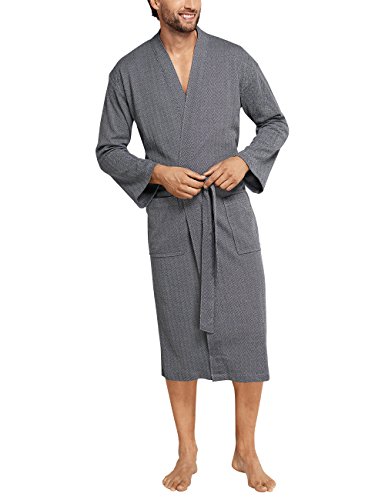 Preisvergleich Produktbild Schiesser Herren Bademantel Blau (Dunkelblau 803), Small (Herstellergröße: 048)