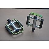 Size:100MM * 63MM * 24MM WANGDANA Bicicleta de montaña Pedal de Bicicleta de montaña Pedal de cojinete Pedal de Bicicleta de Carretera Accesorios Plateado Verde