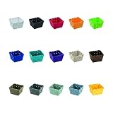 WENKO 20368100 Aufbewahrungskorb Adria Mini Schwarz – Badkorb, quadratisch, Kunststoff-Geflecht, Polypropylen, 14 x 9 x 14 cm - 3