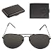 Rushaimi Black Button Wallet Brown Sunglasses And Black Card Holder RS.299.00