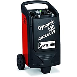Telwin TE-829384 Cargador - Arrancador 2000 W, 230 V, Rojo y negro